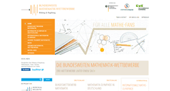 Desktop Screenshot of mathe-wettbewerbe.de